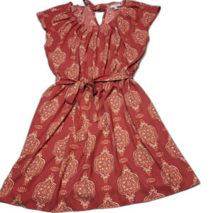 Lc-lauren-conrad Women's Red and Pink Dress